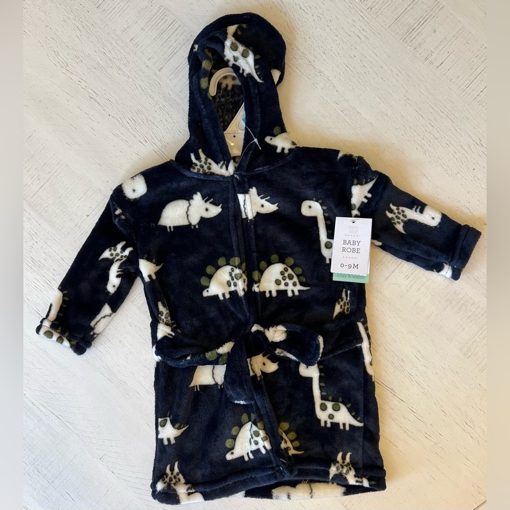 Dinosaur Hooded Baby Robe